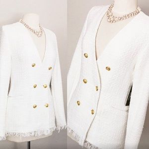 Tweed White Jacket